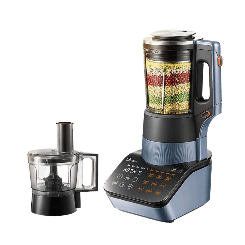 美的 MJ-BL1858A 破壁机 1.75L 精钢8刀 1800W 家用 高温熬煮 加热 破壁料理机 榨汁机辅食机绞肉