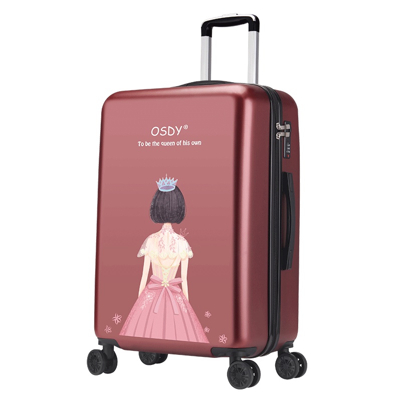 OSDY新品卡通少女印花拉杆箱20寸个性登机箱便携万向轮拉杆箱O-H0616