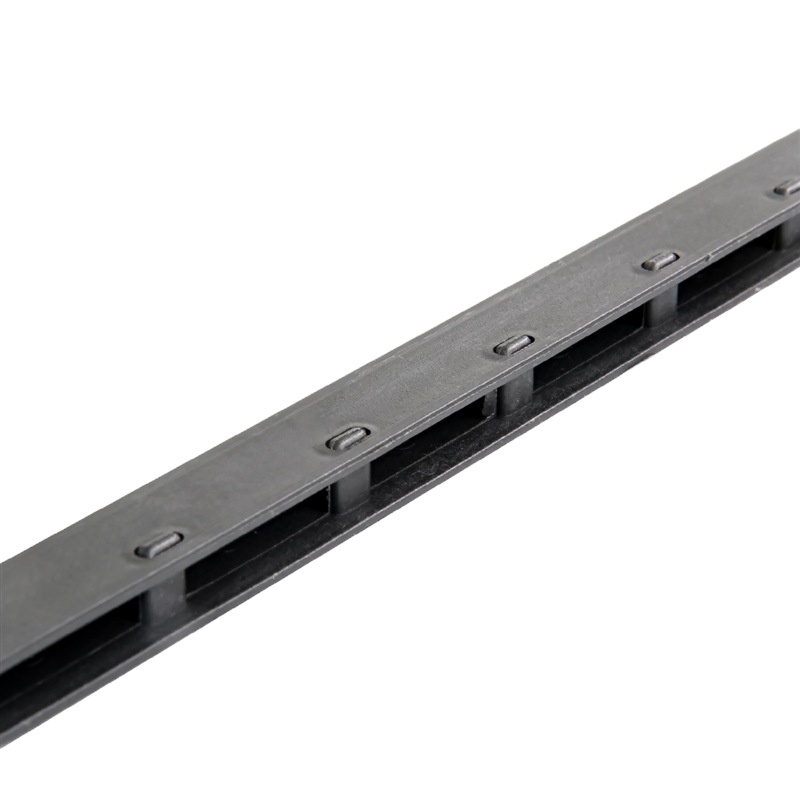 鑫东发 5mm 黑色装订夹条(50个/盒)塑料压条适用梳式胶圈装订夹边条