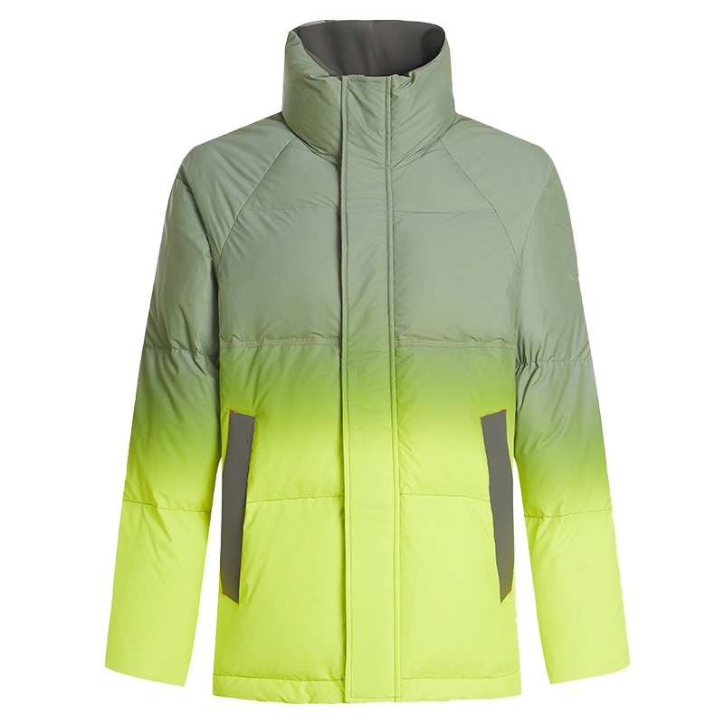 鸭鸭(yaya) 羽绒服女短款冬季渐变色时尚休闲加厚保暖亲子装外套