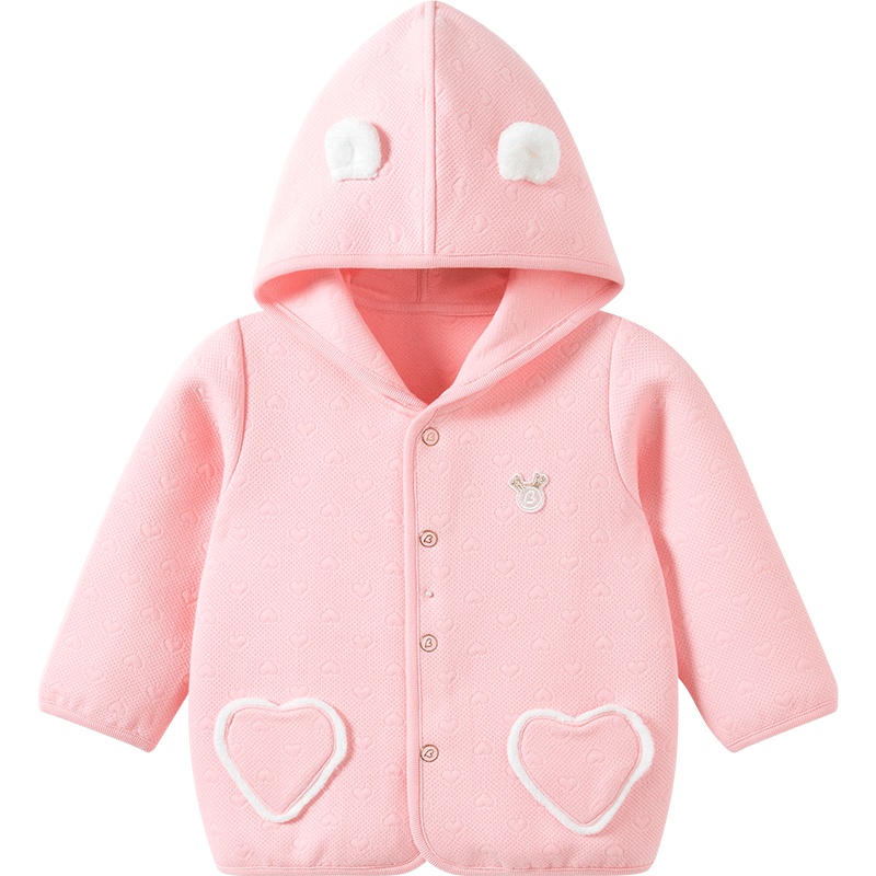 哈贝比（happyB）女宝宝秋装儿小童卫衣外套春秋上衣长袖纯棉