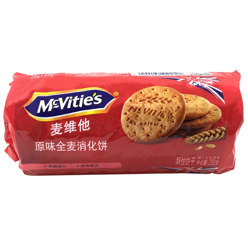 麦维他原味全麦消化饼250克