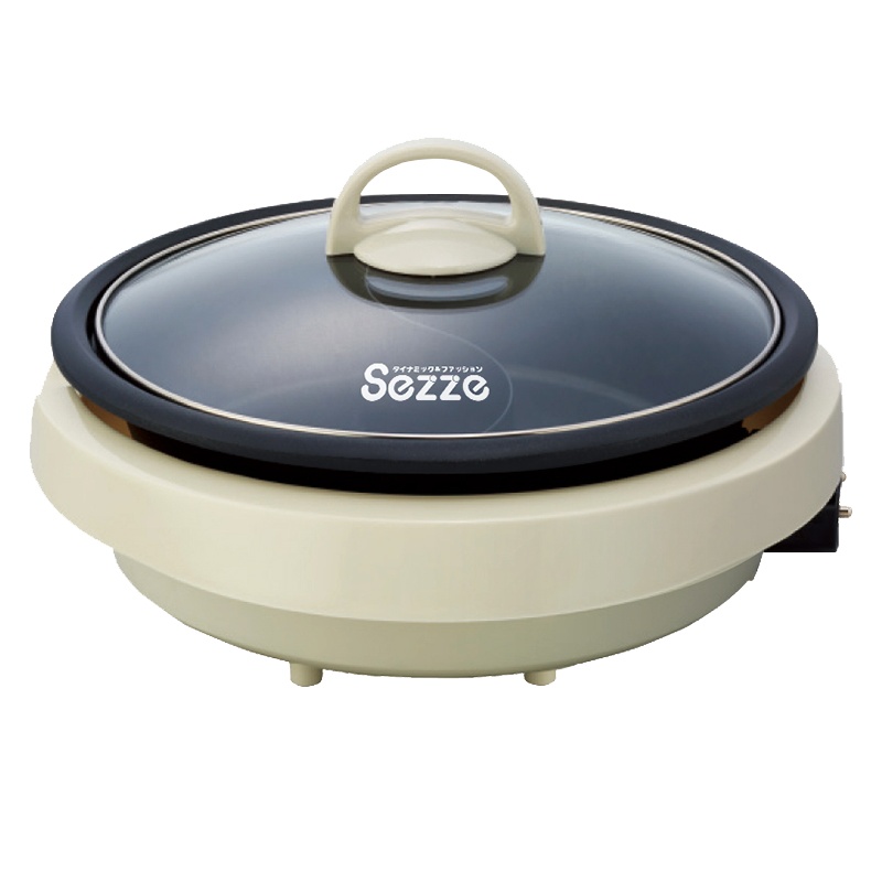 西哲(SEZZE) 电火锅 ASP-390 米白色 鸳鸯电火锅家用插电多功能电热锅电煮锅电锅一体锅