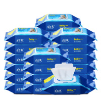 多吉美婴儿润肤湿巾84抽4包装幼儿新生大包装成人家用宝宝手口屁YJ-5243