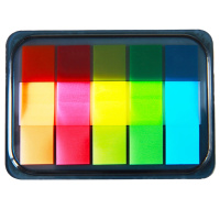 港大专属 得力 9060荧光膜便利贴44×12mm 5本/组