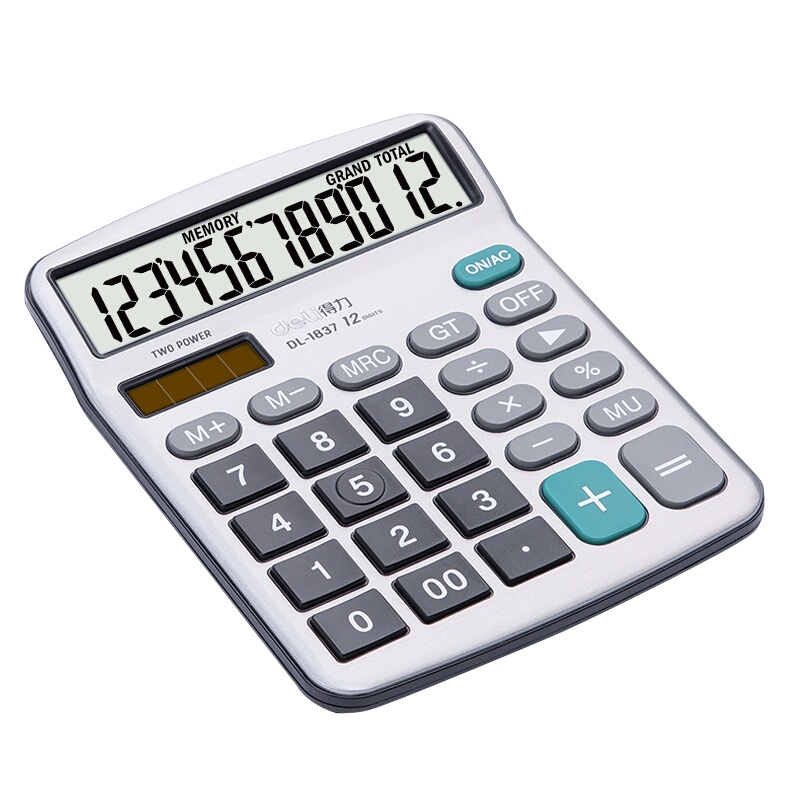 得力 1837 桌面计算器