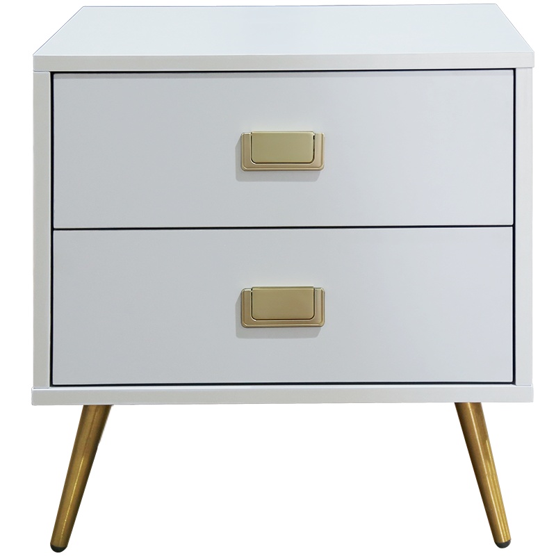 雅兰床头柜卧室小型储物柜置物现代简约家用床边收纳柜北欧ins风 (需自行安装柜脚和把手)