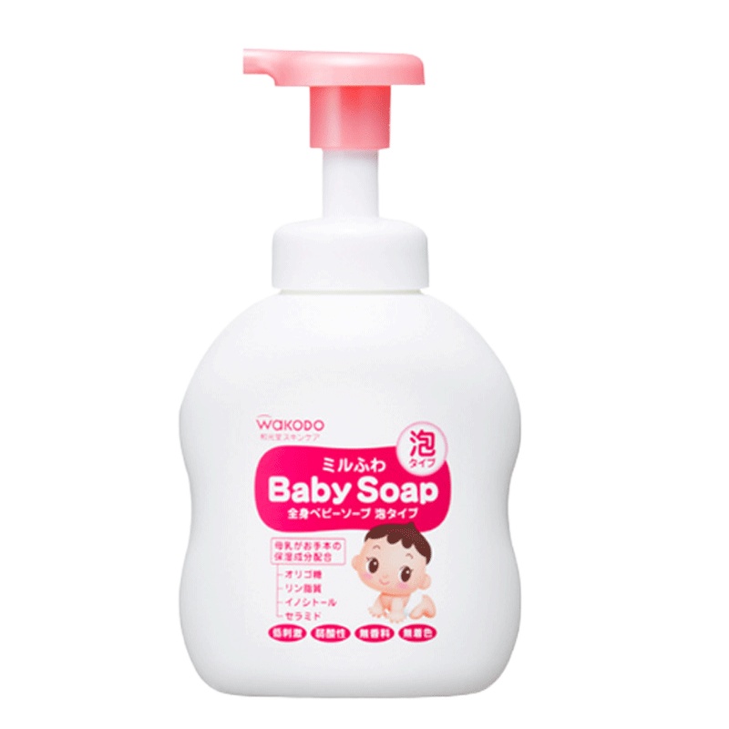 Wakodo 和光堂婴幼儿泡沫沐浴露450ml 天然温和 宝宝专用