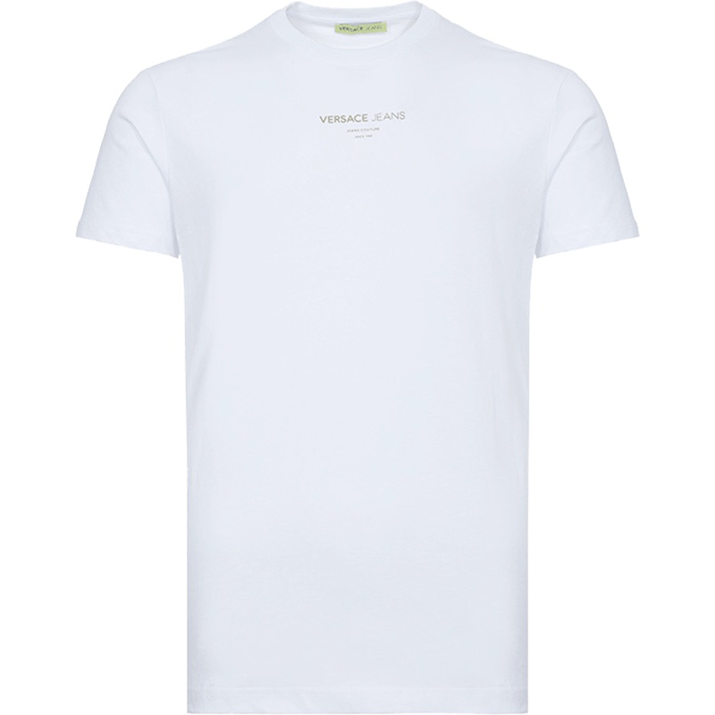 Versace JEANS 范思哲 男士棉质圆领短袖T恤衫 B3GTA76T 36610