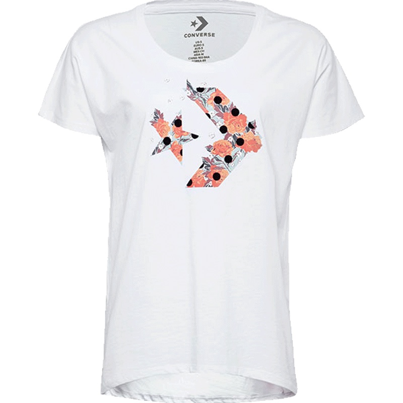 CONVERSE匡威夏季女子休闲运动舒适圆领T恤10007564-A02