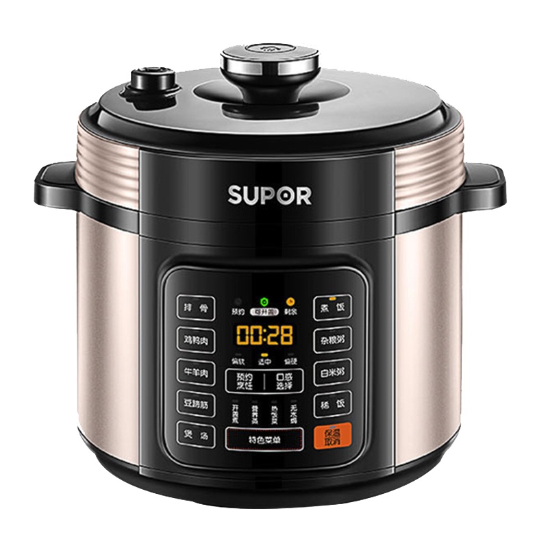 苏泊尔(SUPOR)电压力锅5L/升大容量智能高压力锅不粘锅底盘加热预约保温功能 3-6人SY-50YC8110E