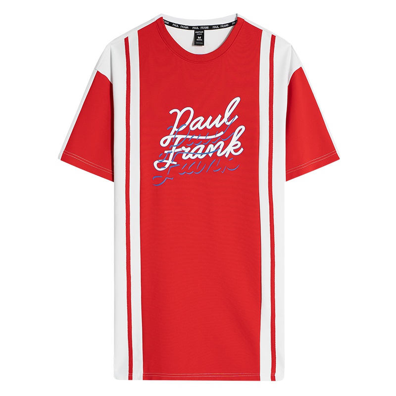 Paul Frank/大嘴猴2019夏季新款T恤女宽松欧美少女时尚ins中长款