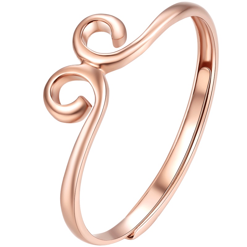 周大生彩金戒指女正品至尊宝紧箍咒黄金女戒金箍18K金戒指官方正品饰品 女士珠宝首饰