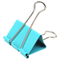 得力 8551ES 彩色长尾夹 50mm 12只/筒 彩色