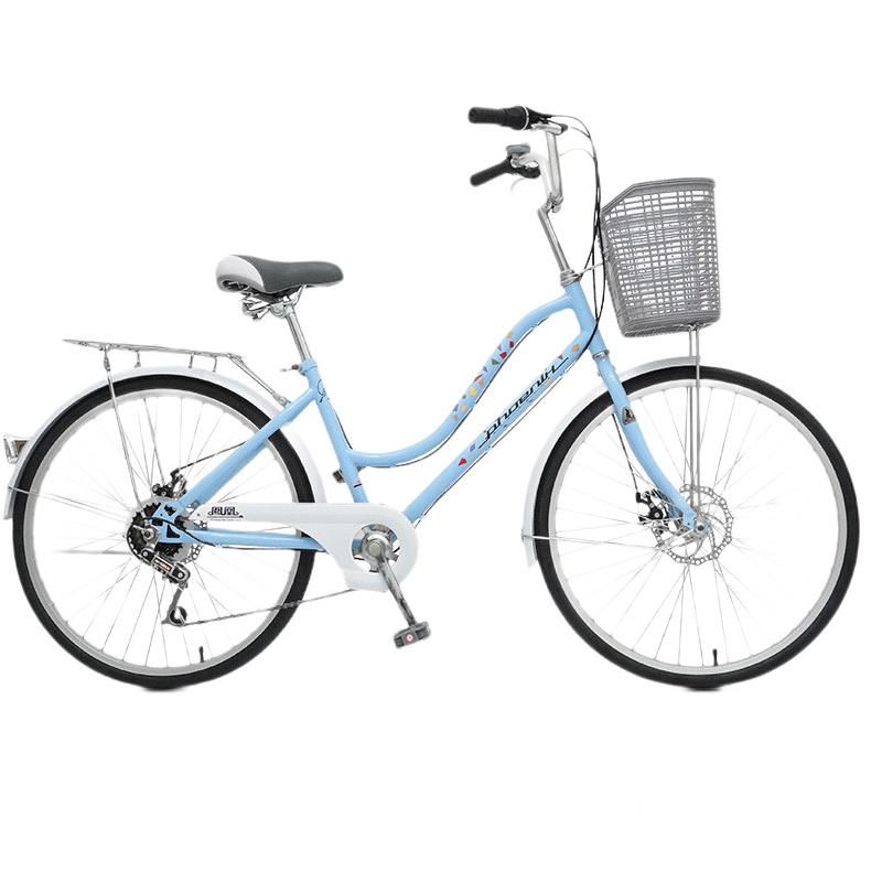 凤凰(PHOENIX)普通/通勤自行车zxc24寸城市轻便单车26寸男女式学生淑女车碟刹变速车成人车洋车子