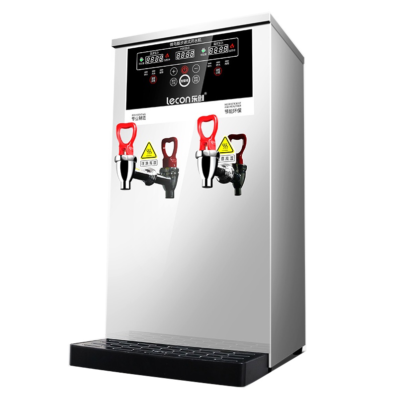 乐创 步进式开水器商用开水机奶茶店全自动烧水机器电热水器热水机80L/H