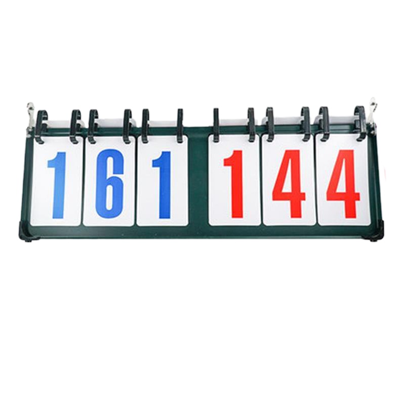 金穗慧采记分牌 计分牌羽毛球乒乓球篮球足球比赛比分翻分牌三位计分器哈迷奇 六位数盒式记分器