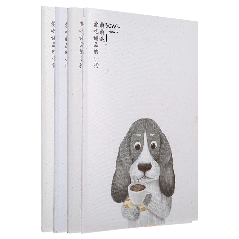 得力 FA540 萌宠家族缝线软抄本 学生课堂作业笔记本子随身记事本卡通日记本FA540