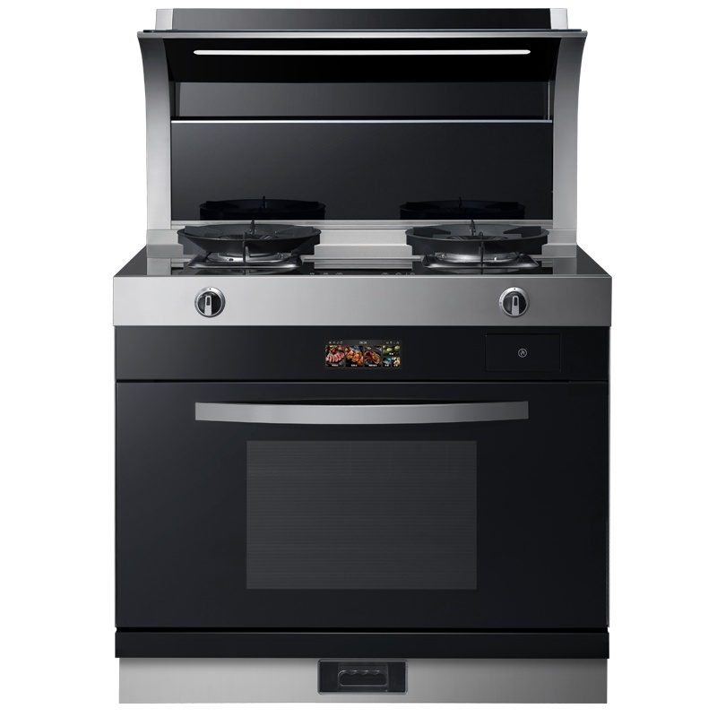 志高(CHIGO)JJZY-G9-3家用厨房烟机燃气灶蒸烤箱消毒柜一体彩屏变频节能自动清洗液化气集成灶