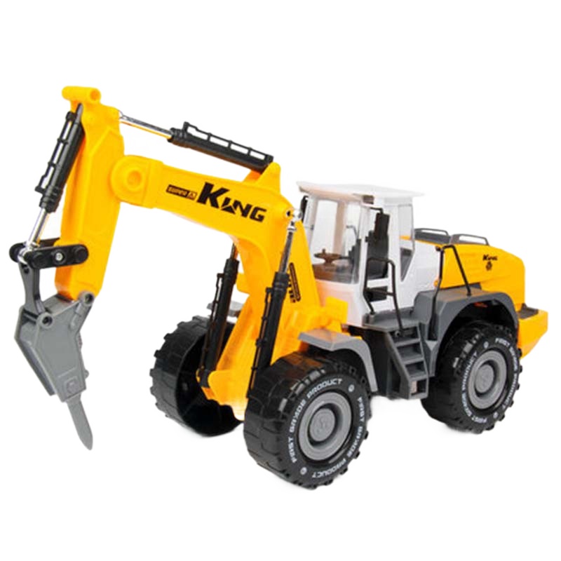 儿童双层平板汽车运输车大卡车仿真合金车模型男孩儿童小汽车玩具套装 黑红车头双层平板+车厢(无送小车)