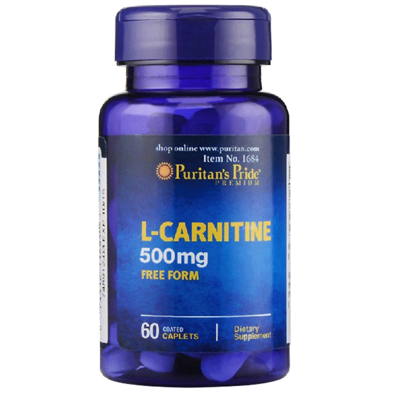 Puritan's Pride 普丽普莱 左旋肉碱胶囊 500毫克 60粒/瓶 美国进口 100克