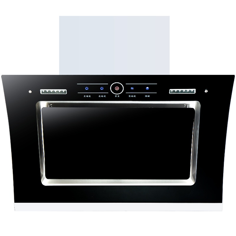 马可波罗 侧吸式抽油烟机22立方大吸力双电机智能触控免拆洗厨房家用吸油烟机CXW-200-02(提供安装)