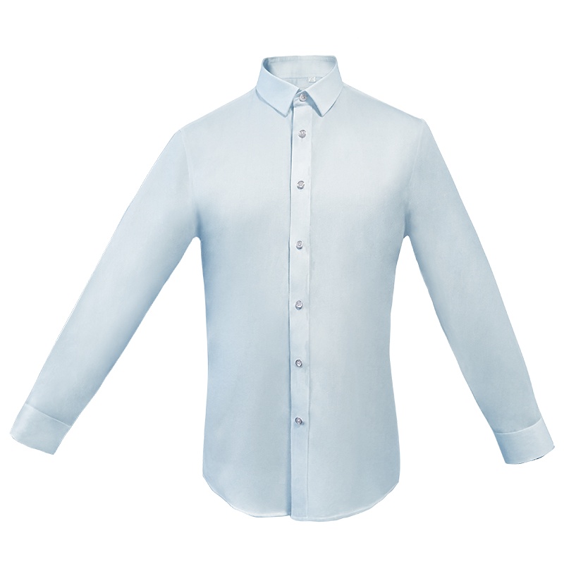 帝楷(deelkall)男商务正装长袖衬衫衬衣在线定制05M1909D07 精美绣字 竹棉混纺 白色 浅紫色 浅蓝色