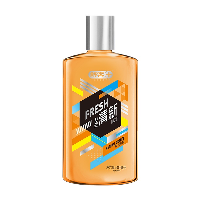 舒客漱口水鲜橙味500ml一瓶