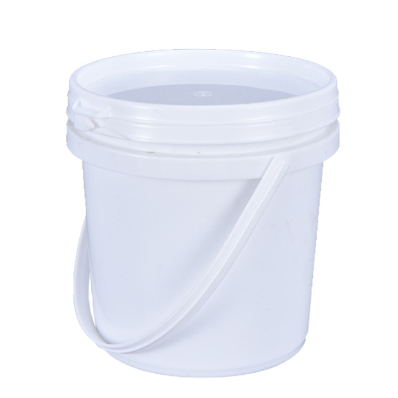 食品级白色塑料桶带盖带提手规格1L/个