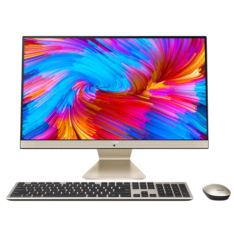 华硕(ASUS) 猎鹰V4 V4000 21.5英寸家用办公商务高性能学习一体机台式电脑(酷睿i3-10110U 8G 256G固态 WIFI蓝牙 高色域 滤蓝光)黑