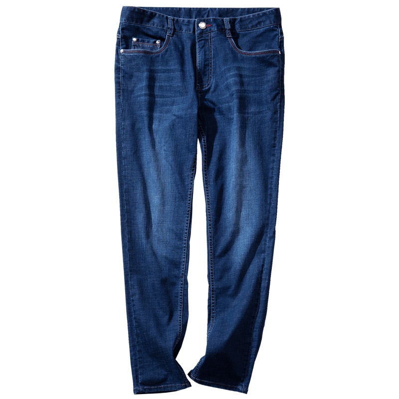 千纸鹤男装休闲牛仔裤 春夏男士猫须时尚潮流休闲长裤子80120