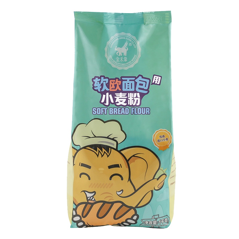 金禾象 软欧面包用小麦粉 原装1kg 优质高筋小麦粉 家庭烘焙原料 软欧面包专用面粉