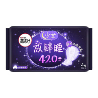 [特价]高洁丝夜用放肆睡420mm4片加长防侧漏棉柔丝薄透气