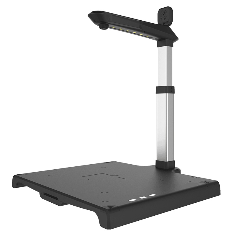 哲林ZL-F1000A3SA高拍仪1000万高清像素双摄像头A3彩色大幅面1秒快速拍摄扫描文档证件票据OCR文字识别黑色