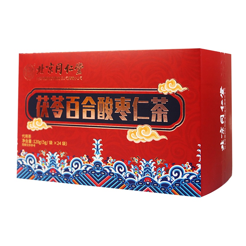 同仁堂茯苓百合酸枣仁茶120g/盒