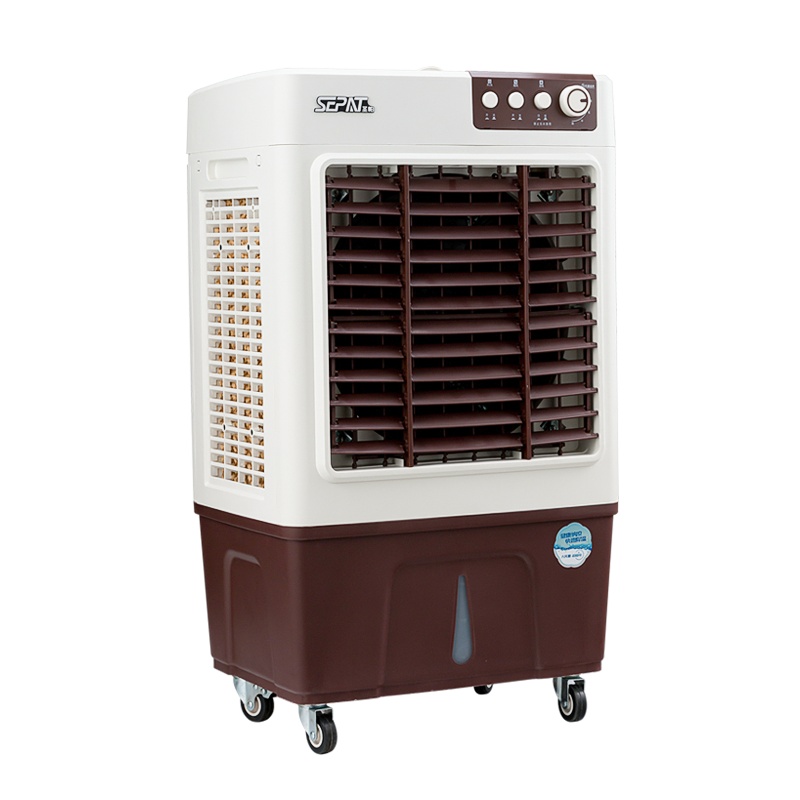圣帕 家用冷风机商用工业冷风扇水冷空调扇冷气扇厨房降温餐厅宾馆网吧加湿单制冷落地可移动车间 120W三档机械款