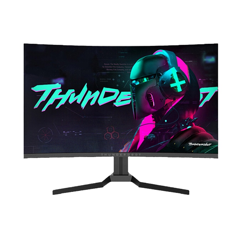 雷神 27英寸显示器 165Hz大屏幕72%色域 VA面板电竞游戏台式机 1Ms疾速响应笔记本电脑高清曲面显示器