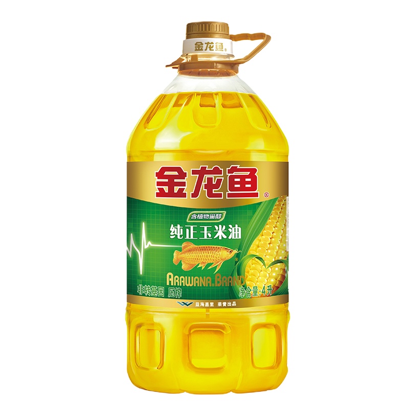植物甾醇压榨甜香纯正玉米油4L200桶