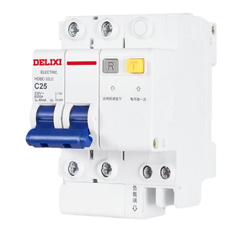 德力西 HDBE32LE2C25 空气开关带漏保小型漏电保护断路器 2P25A (单位:个)