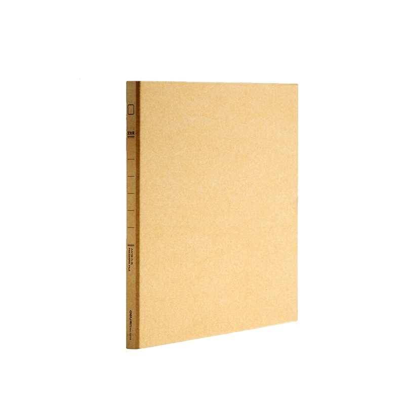 得力(deli)5914牛皮纸文件夹6个 A4资料整理收纳夹 单强力夹 硬纸板资料夹 商务时尚桌面办公用品