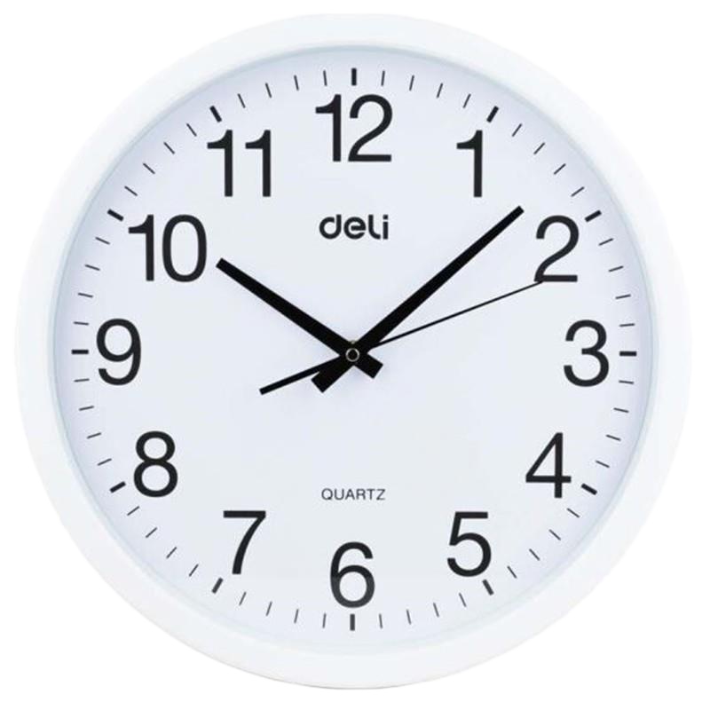 得力 Deli 9006(白色) 得力挂钟(盘径370mm,白色) 1个