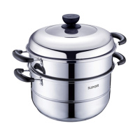 苏泊尔(SUPOR)好帮手不锈钢双层复底蒸锅SZ26B13 26cm(J)
