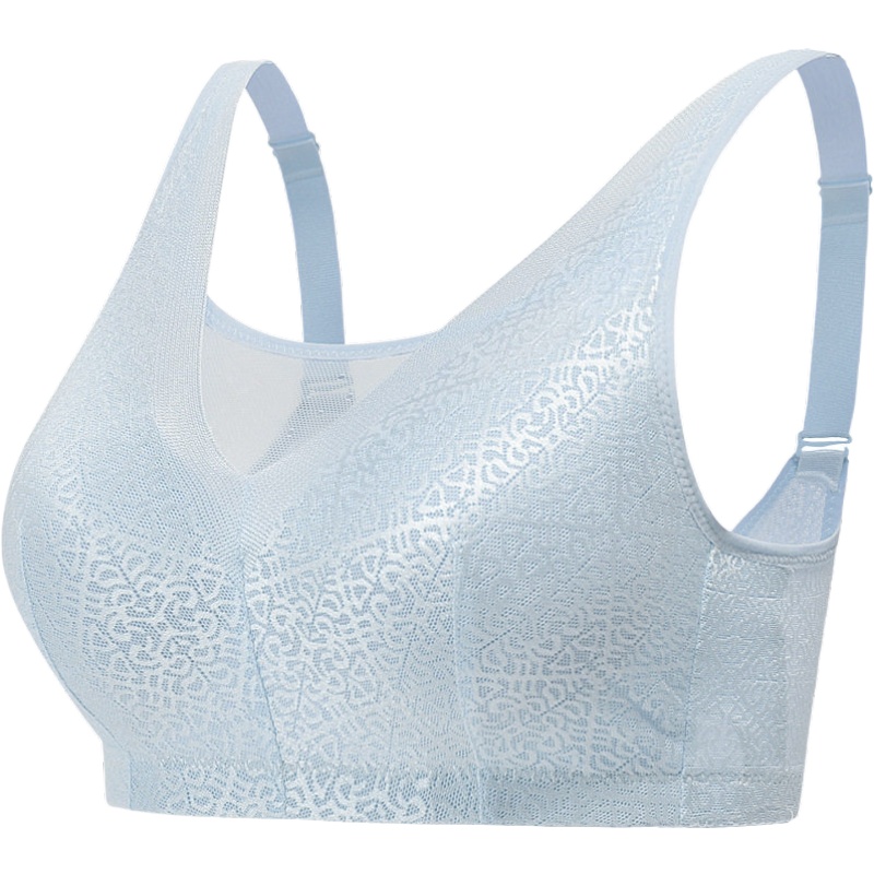 俞兆林新后扣式大码胸罩无钢圈聚拢上托性感收副乳全罩杯薄运动文胸女