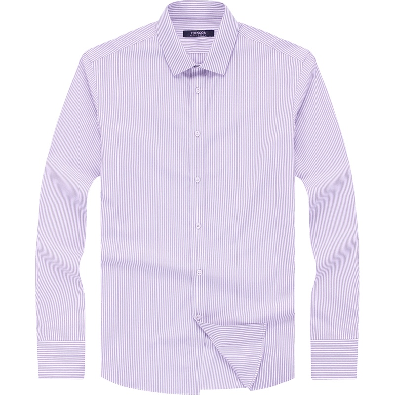 Youngor/雅戈尔【免烫】衬衫男 春季 免烫男士长袖衬衫 条纹衬衫男 商务休闲041HFA
