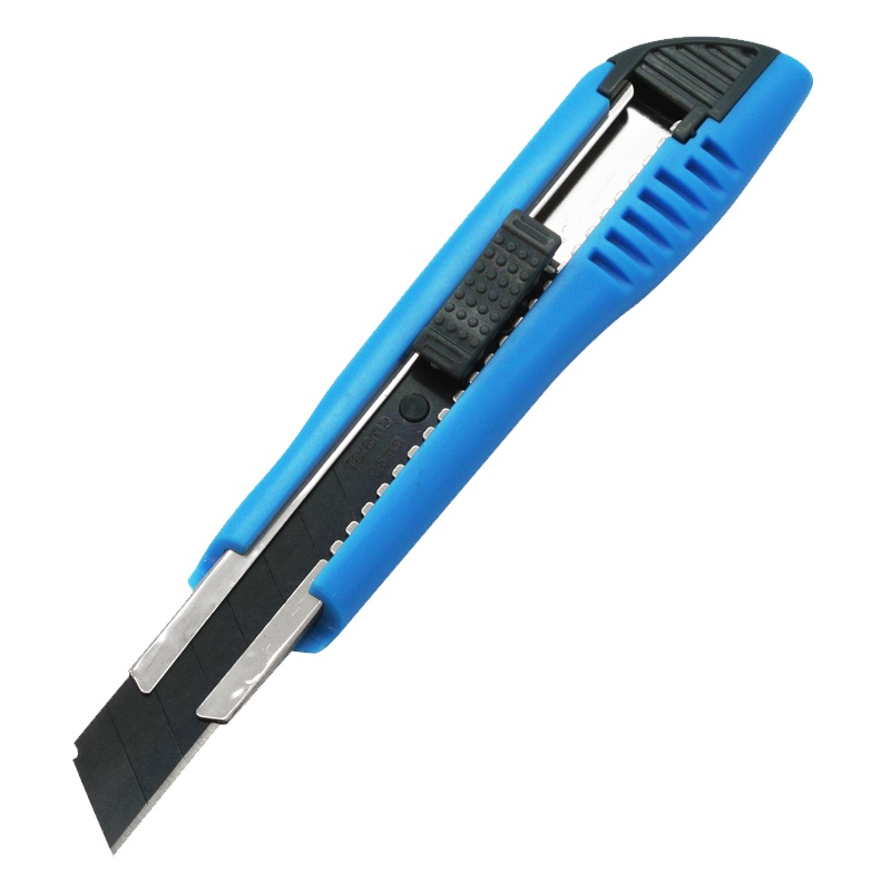 takama(高松)503018 美工刀大号18mm办公用品裁纸刀壁纸刀推扭自动锁定黑刃3片装