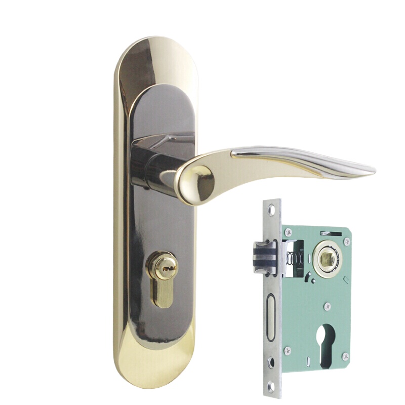 企购优品 家用实木门把手通用型锁孔距145mm