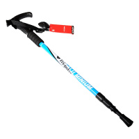 三极户外(Tripolar) TP3906 登山杖户外铝合金三节伸缩T型手杖野营徒步爬山老人拐登山杖