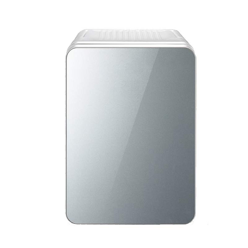 先科(SAST)电子冰箱22L迷你小冰箱双制冷车载微小型宿舍二人世界车家两用单门式 双核银色玻璃门