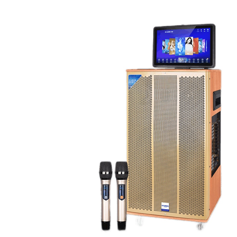 现代(HYUNDAI)K105户外广场舞音响带显示屏触屏网络唱歌一体机蓝牙KTV拉杆音箱老人K歌跳舞机